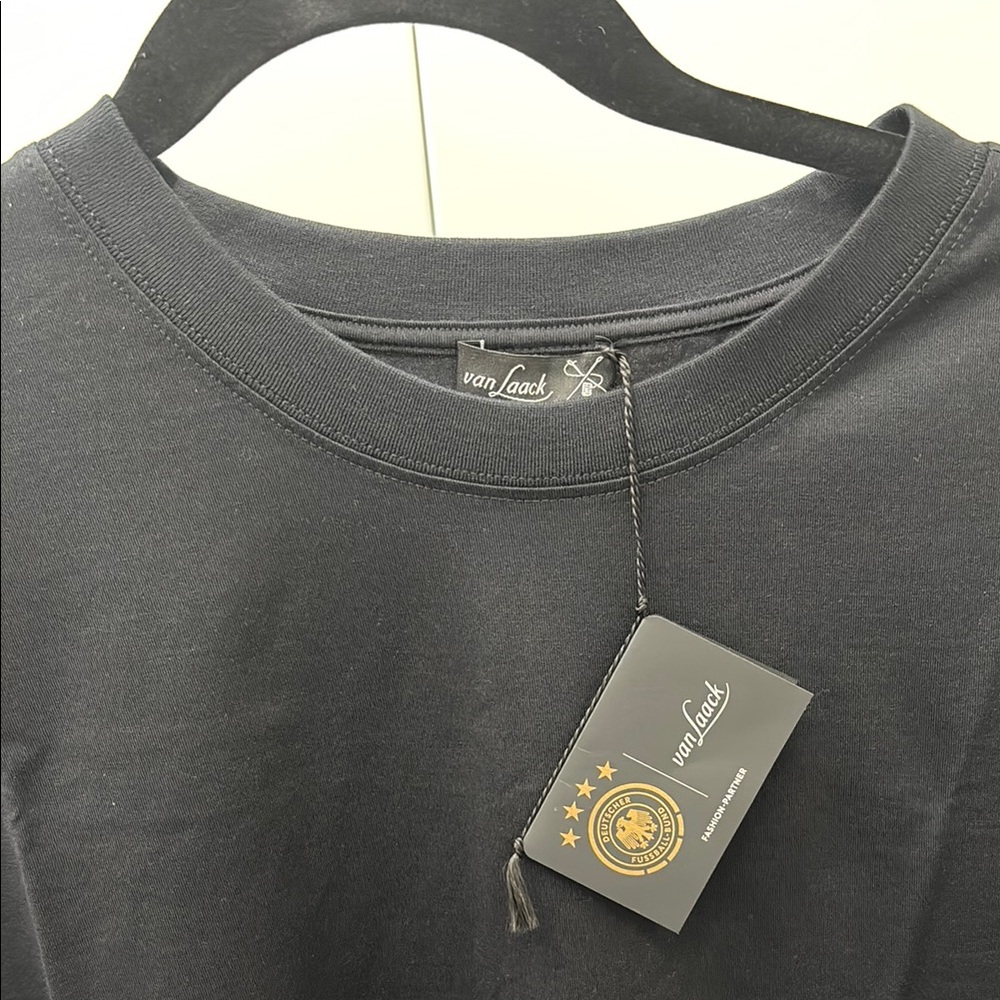 Van Laack x Deuscher Fussball-Bund Black Crew Neck Tee
